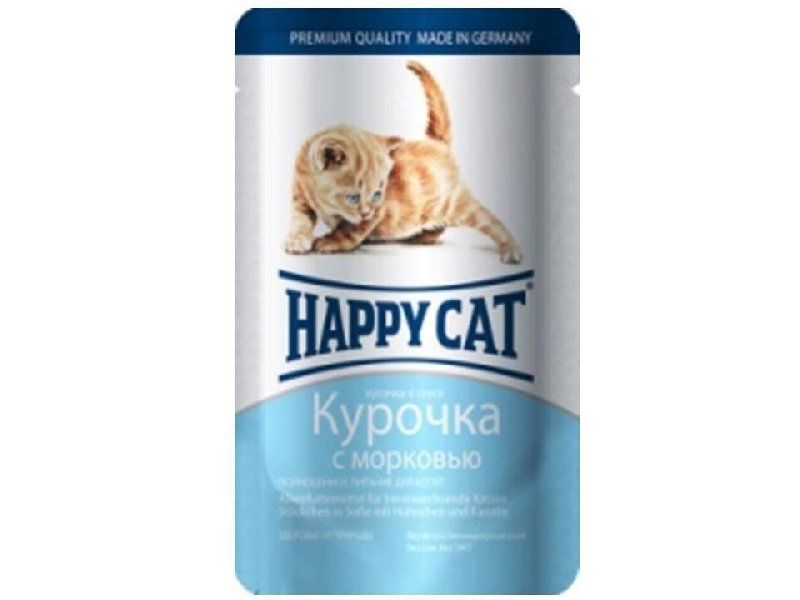 Паучи для котят Happy Cat  курица/морковь 0,1 кг
