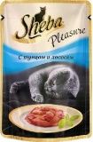 Паучи для кошек Sheba Pleasure тунец/лосось 0,085 кг.