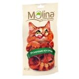 Лакомство для кошек Molina утиные кусочки 0,08 кг.